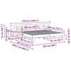 vidaXL Bed Frame with Headboard White 200 x 200 cm Solid Pine Wood