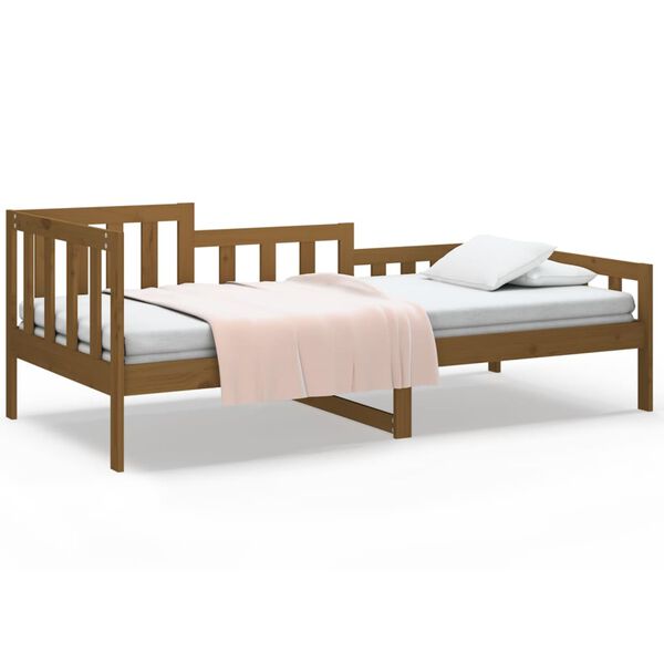 vidaXL Day Bed without Mattress Honey Brown 90x190 cm Single Solid Wood Pine