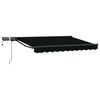 vidaXL Black and Anthracite 3.5 x 2.5 m Polyester with PU coating