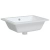 vidaXL Bathroom Sink White 46.5x35x18 cm Rectangular Ceramic