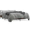 vidaXL Bed Frame without Mattress Smoked Oak 150x200 cm King Size