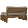 vidaXL Middle Sofa Honey Brown 120x80 cm Solid Wood Pine