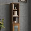 vidaXL Wall Cabinet Brown Oak 32.5x34.5x90 cm Engineered Wood
