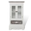 vidaXL Cabinet 2 Doors 1 Drawer White Wood