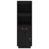 vidaXL Highboard Black 34x40x108,5 cm Solid Wood Pine