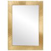 vidaXL Bathroom Mirror Wall-mounted Black and Gold 50 x 2.5 x 70 cm