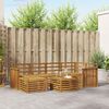 vidaXL Sofa Sets Natural Solid Acacia Wood