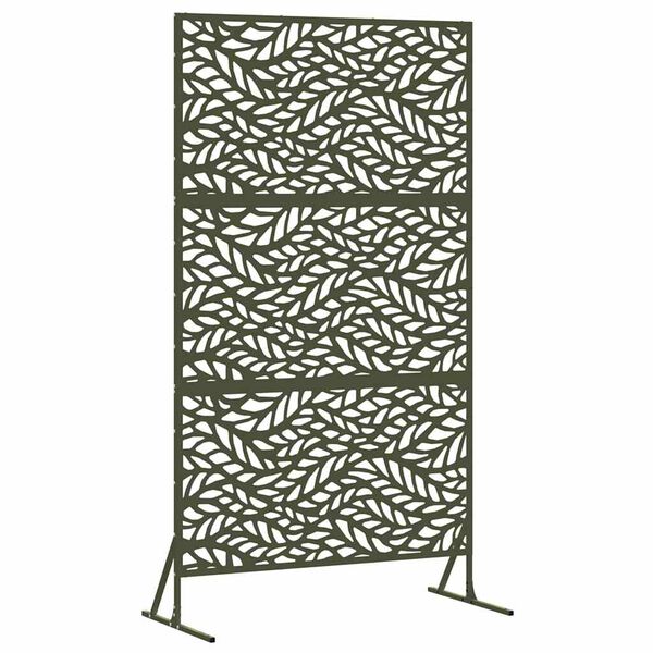 vidaXL Privacy Screen Olive 100 x 50 x 180 cm Steel