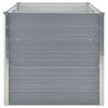 vidaXL Raised Garden Bed 160x80x77 cm Galvanised Steel Grey