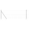 vidaXL Welded Wire Fence with Concrete Base 100 x 0.8 m Silver Mesh