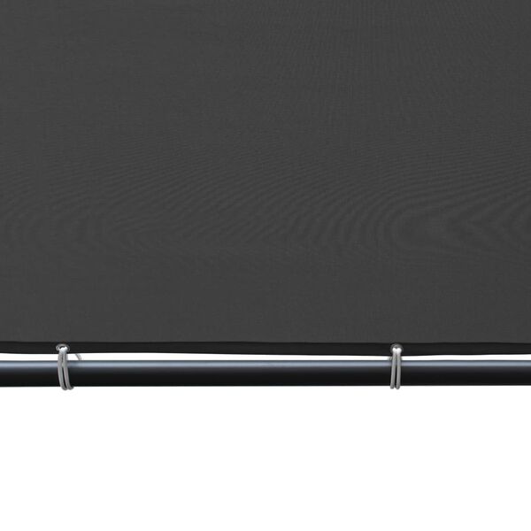 vidaXL Gazebo with Slanted Roof 300x300x257 cm Anthracite 180 g/m&sup2;