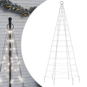vidaXL LED Christmas Tree 200 LEDs Cold White 180 cm