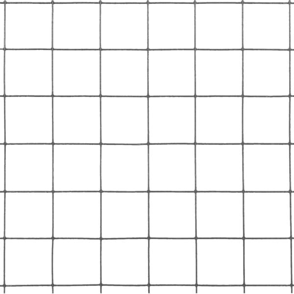 vidaXL Chicken Wire Fence Steel with PVC Coating 25x1 m Grey