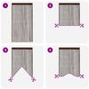 vidaXL String Curtains 2 pcs 100x250 cm Brown
