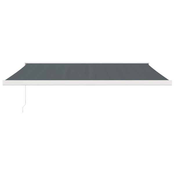 vidaXL Retractable Awning Anthracite 4.5x3 m Fabric and Aluminium