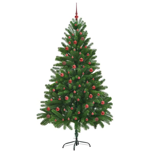 vidaXL Christmas Tree with 300 LEDs with Stand Green 210 cm PE
