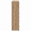 vidaXL Highboard 2 pcs Artisan Oak 68 x 37 x 142 cm Engineered Wood