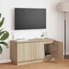 vidaXL TV Cabinet Sonoma Oak 100 x 38 x 49 cm Engineered Wood