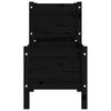 vidaXL Planter Black 178.5x44x75 cm Solid Wood Pine