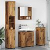 vidaXL Bathroom Furniture Set 4 pcs Old Wood Engineered wood & Metal