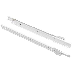 vidaXL Drawer Slide 2 pcs White 350 mm Steel