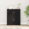 vidaXL Sideboard with Drawer Black Oak 60 x 31 x 70 cm Engineered Wood