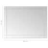 vidaXL Wall Mirror 60x40 cm Glass