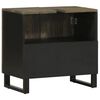 vidaXL Sink Cabinet Black 62x33x58 cm Solid Wood Mango