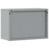 vidaXL Tool Cabinet with Storage Black and Grey 50 x 25 x 35 cm