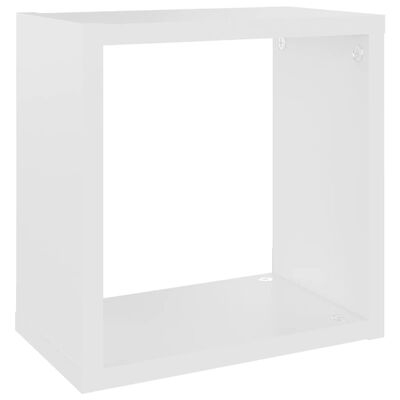 vidaXL Wall Cube Shelves 6 pcs White 26x15x26 cm