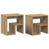vidaXL Bedside Cabinets 2 pcs Artisan Oak 40x30x40 cm Engineered Wood