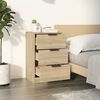 vidaXL Bedside Cabinet Sonoma Oak 40x36x65 cm