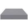 vidaXL Floating Wall Shelf Grey 40x23x3.8 cm MDF