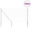 vidaXL Fence Post Silver 100 x 1.2 m (36 mm mesh) Steel