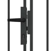 vidaXL Fence Gate with Lock Grey 401 x 250 cm Steel