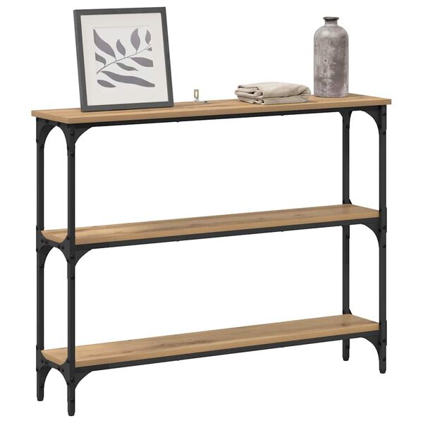 vidaXL Console Table Artisan Oak 100 x 22.5 x 75 cm Engineered Wood