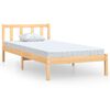 vidaXL Bed Frame without Mattress Solid Wood Single