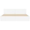 vidaXL Bed Frame without Mattress White 200x200 cm