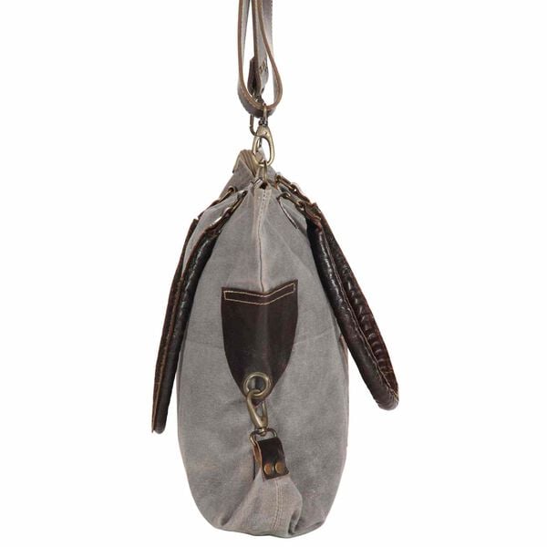 vidaXL Star Handbag Dark Grey 63 x 41 cm Canvas