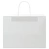 vidaXL Paper Bags 50 pcs with Handles White 32x17x25 cm