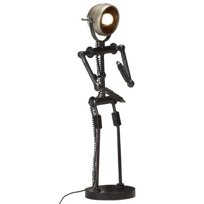 vidaXL Stand Lamp with Motorbike Headlight Doll Shape E27