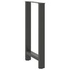 vidaXL Bar Table Legs Anthracite 2 pcs 40x(90-91) cm Steel