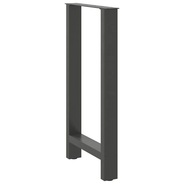 vidaXL Bar Table Legs Anthracite 2 pcs 40x(90-91) cm Steel