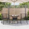 vidaXL Garden Chairs 2 pcs Black Poly Rattan