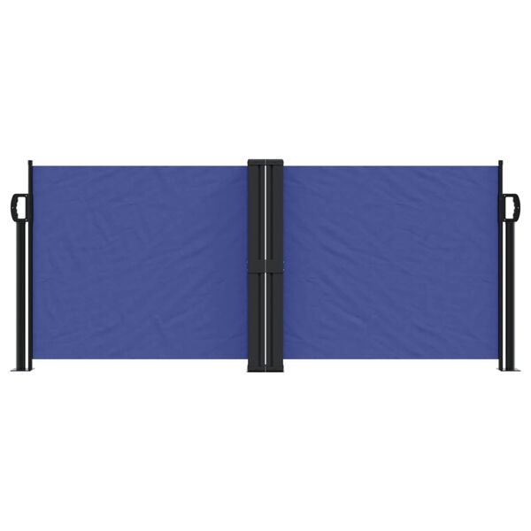 vidaXL Retractable Side Awning Blue 100x600 cm