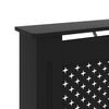 vidaXL Radiator Cover Black 152x19x81.5 cm MDF