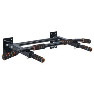 VidaXL Pull Up Bar Black and Red 92 x 51 x 18 cm Powder-coated steel