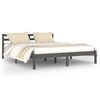 vidaXL Bed Frame without Mattress Solid Wood Pine 160x200cm Grey