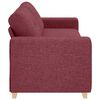 vidaXL Sofa Wine Red 221 x 80 x 80 cm Fabric