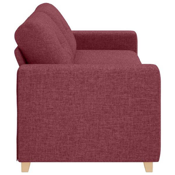 vidaXL Sofa Wine Red 221 x 80 x 80 cm Fabric
